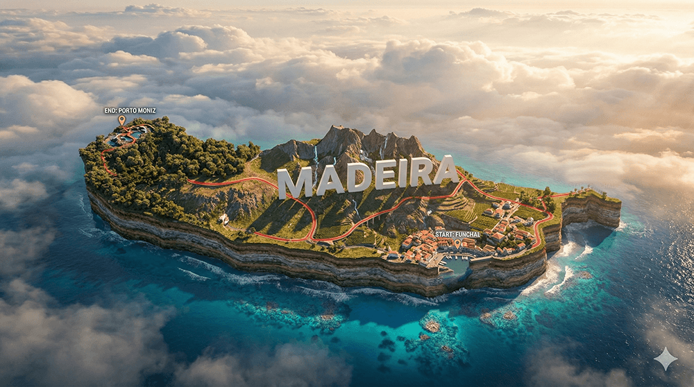 funchal to porto moniz