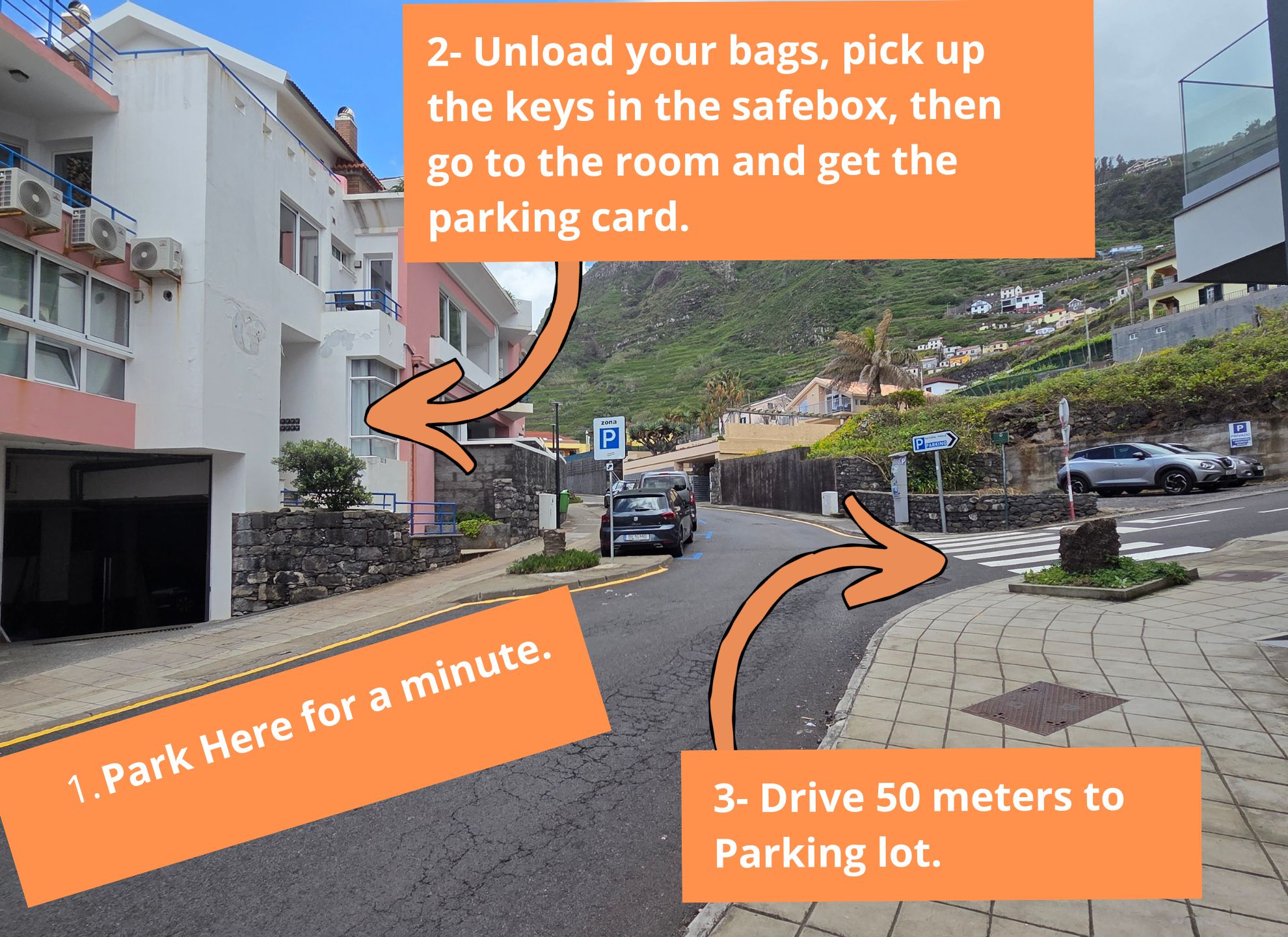 The Jolie – Parking instructions