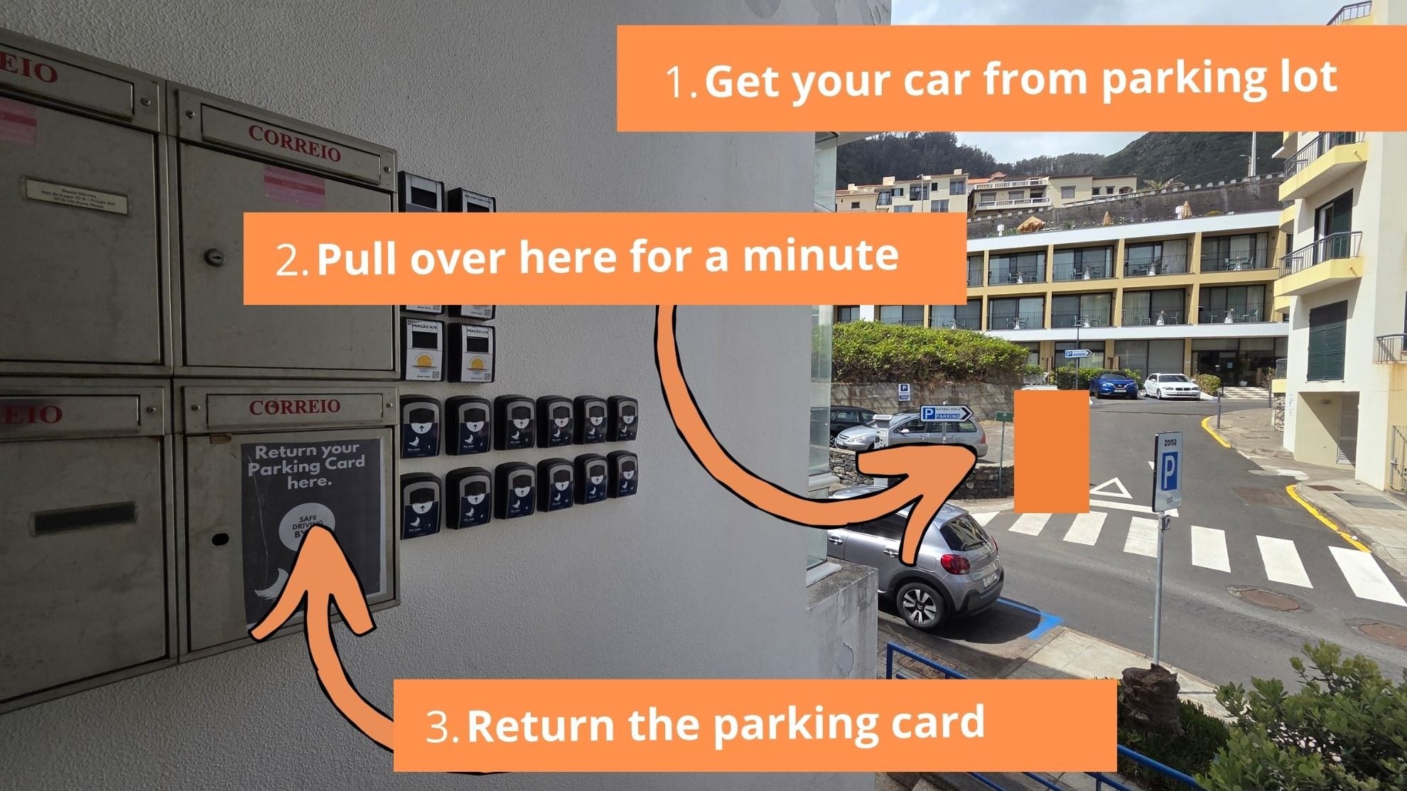 The Jolie – Parking return instructions